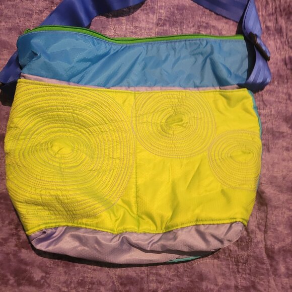 Tenacious bags/Purses x3-Multi-Coloured bags with Blue Strap-Gorgeous-Handmade - Picture 5 of 15